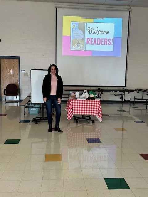 Moments from a Jenny Figment school author visit.
